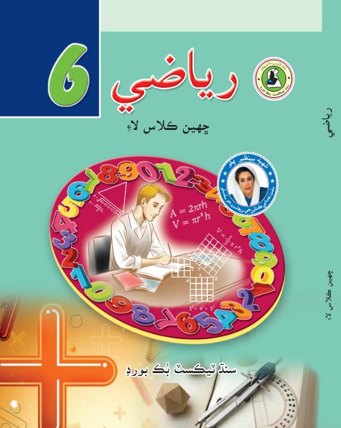 Class 6 Math — Solved Exercises (Sindhi Medium) — official book cover